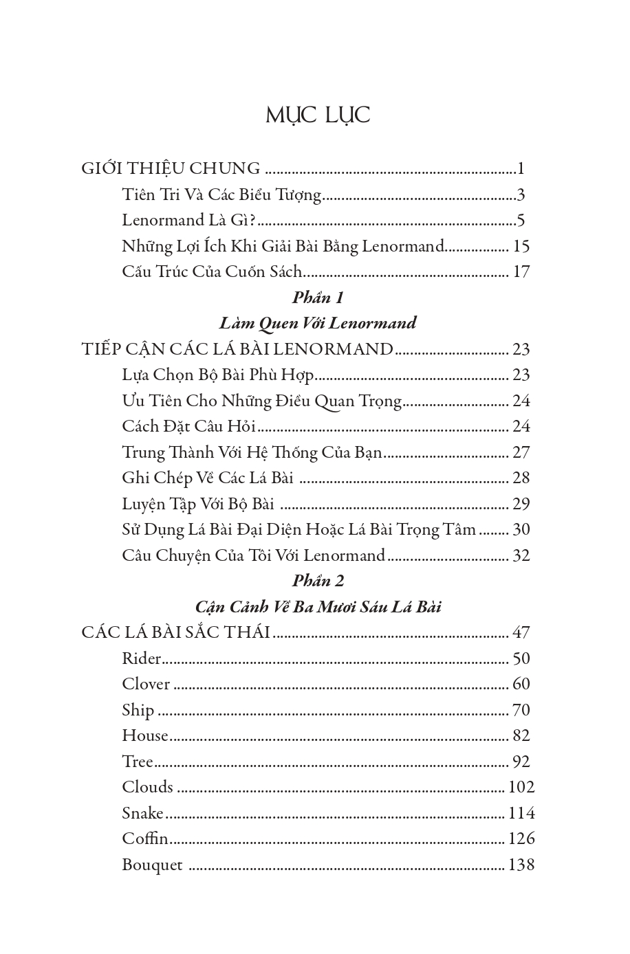 Lenormand Nhập Môn