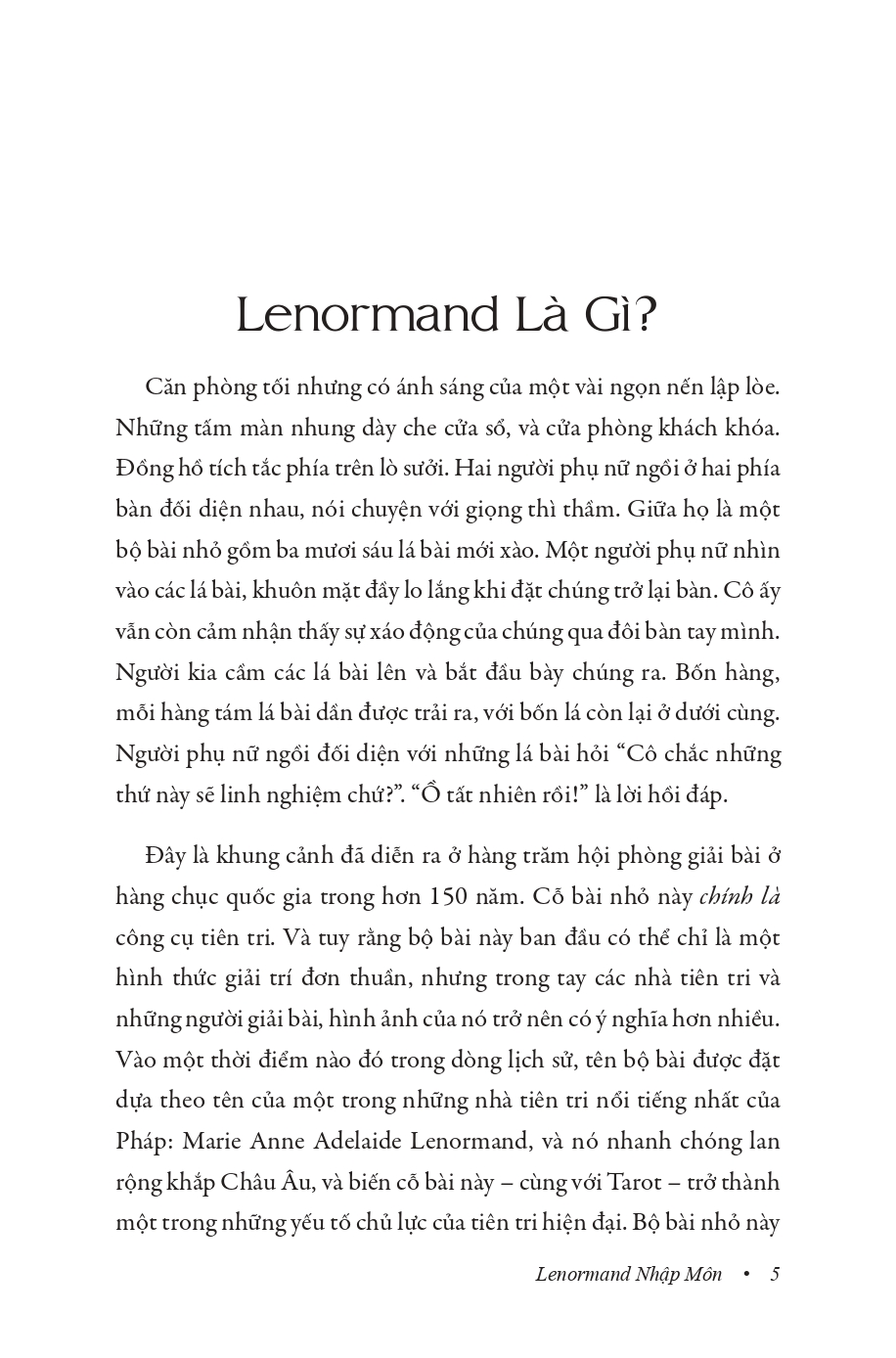 Lenormand Nhập Môn