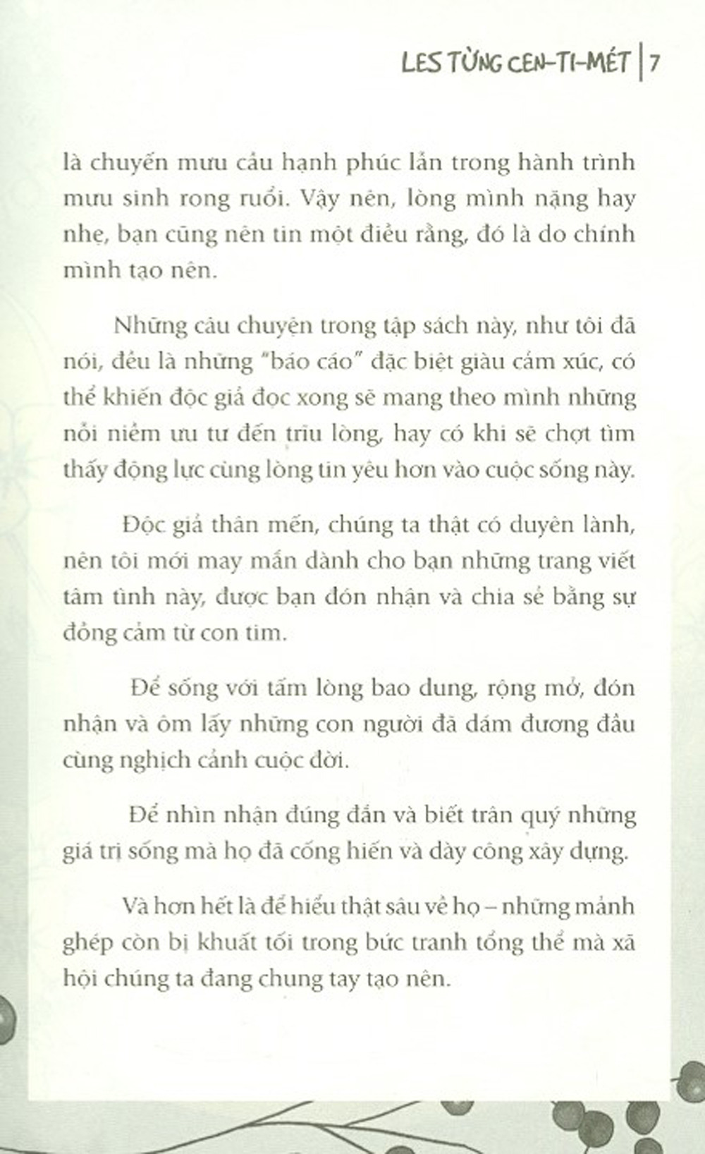 les từng cen.ti.mét