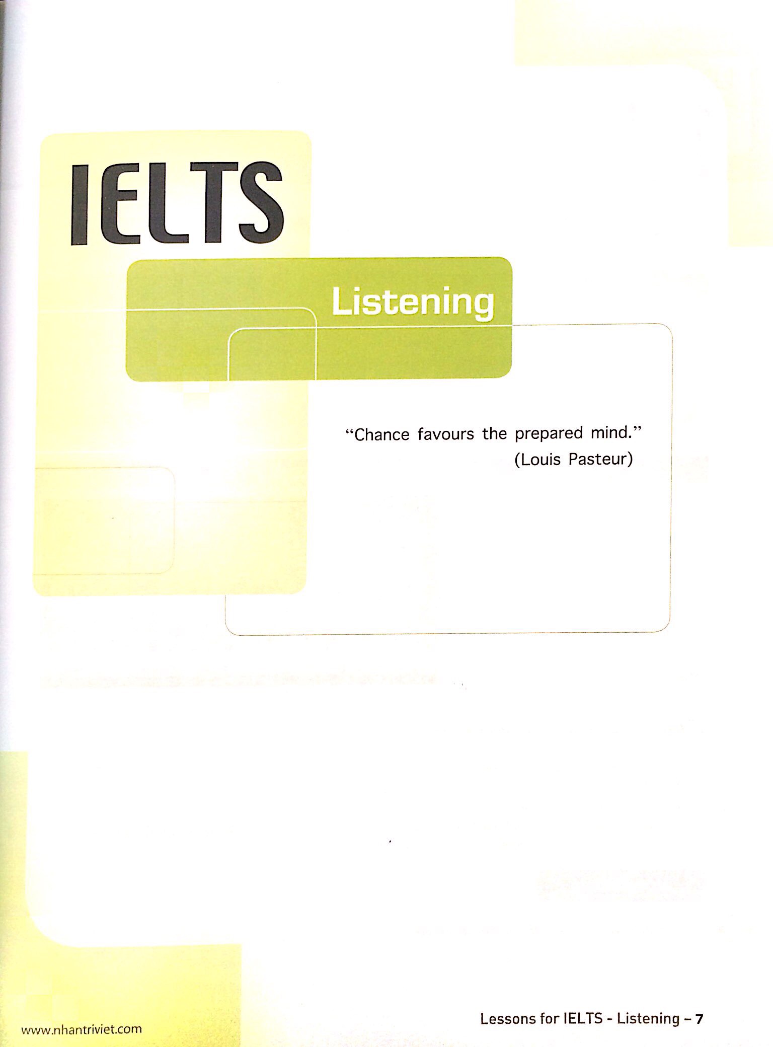 lessons for elts - litening (tái bản, kèm cd)