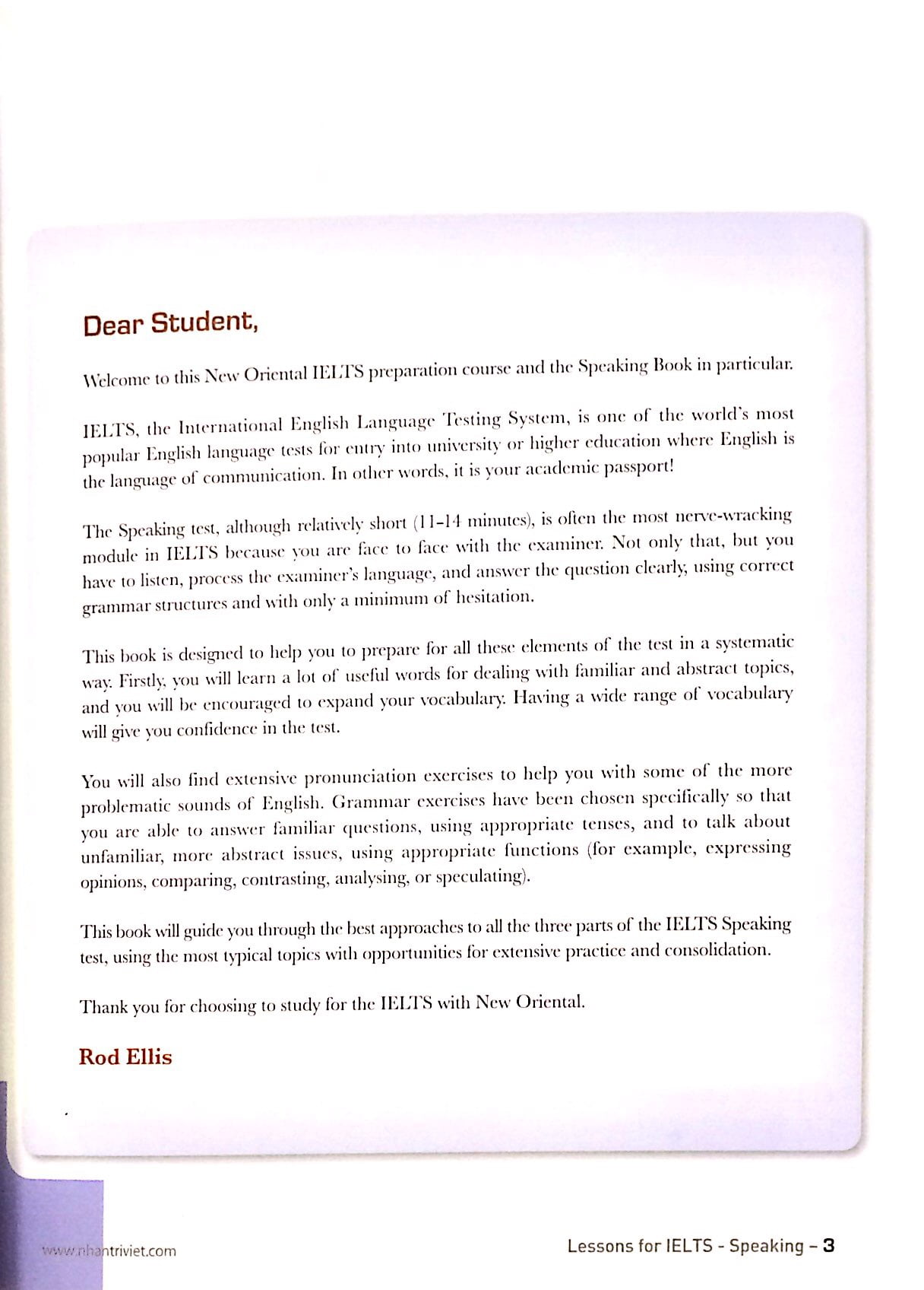 lessons for ielts - speaking