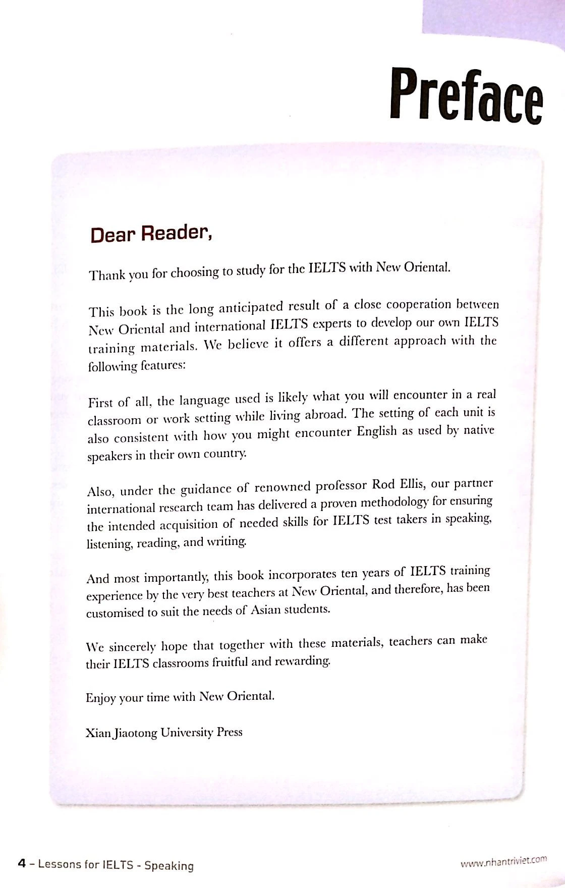 lessons for ielts - speaking