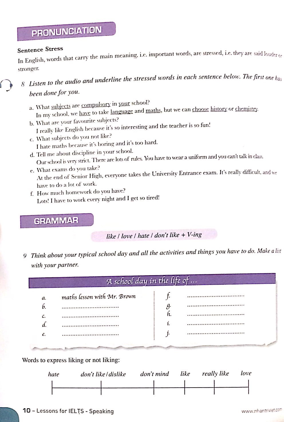 lessons for ielts - speaking