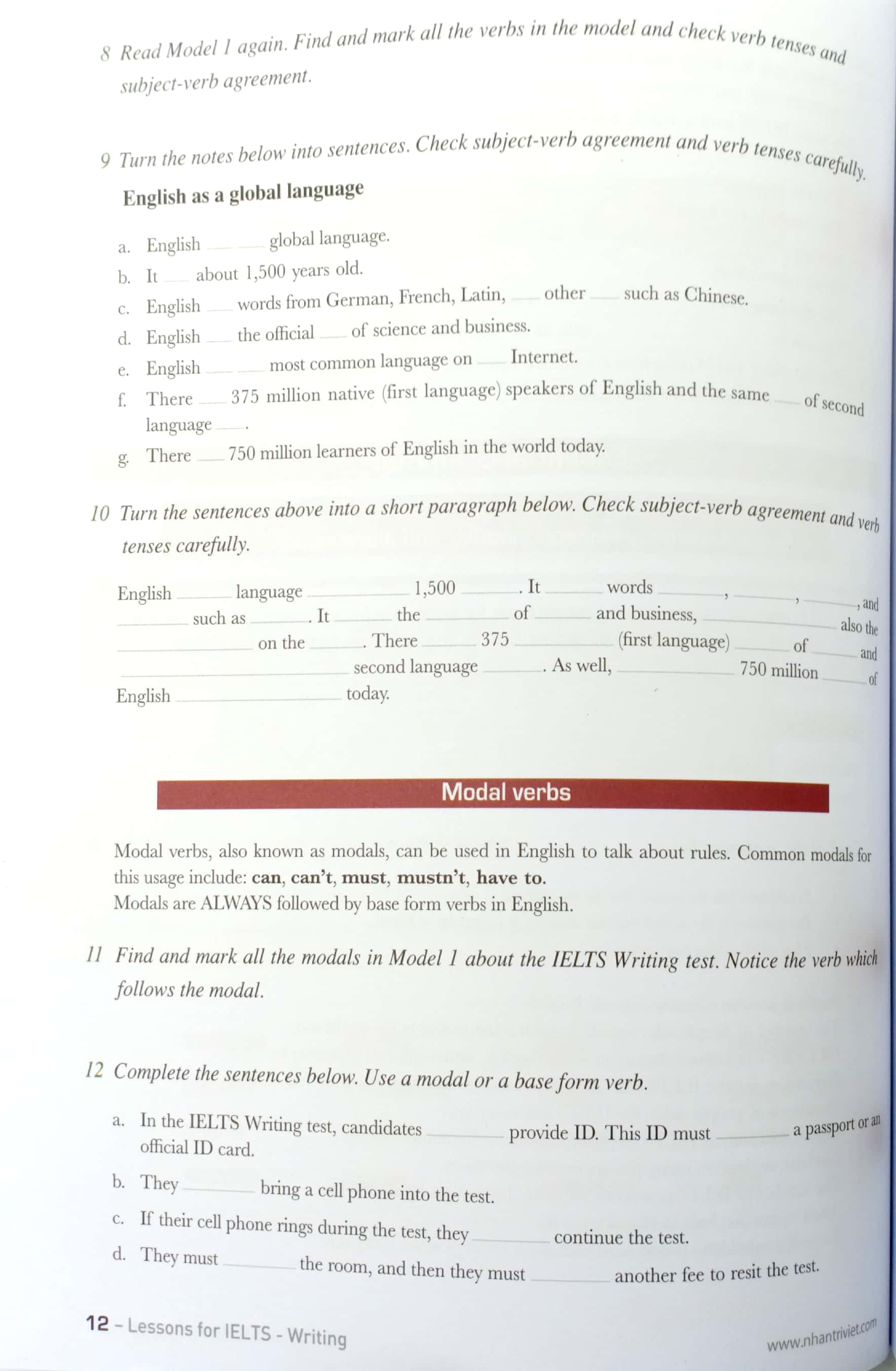 lessons for ielts writing