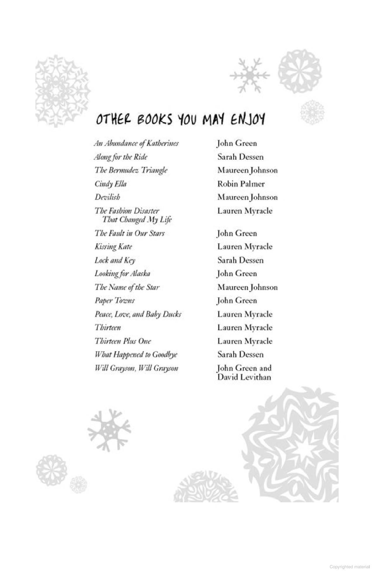 let it snow: film tie-in