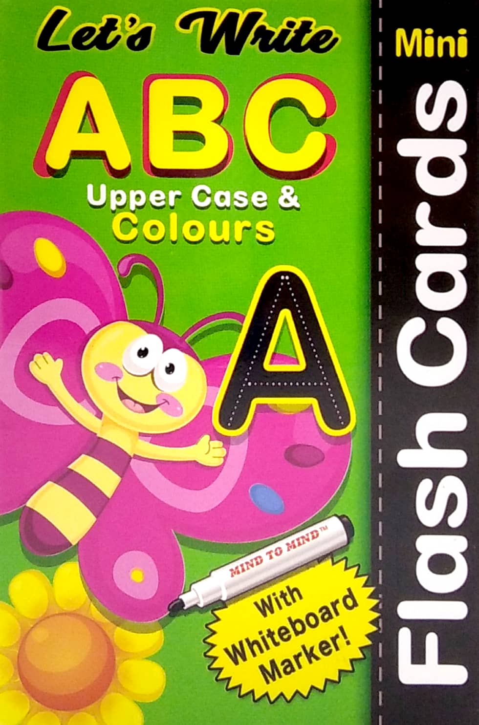 let's write mini flash crads - abc upper case & colours