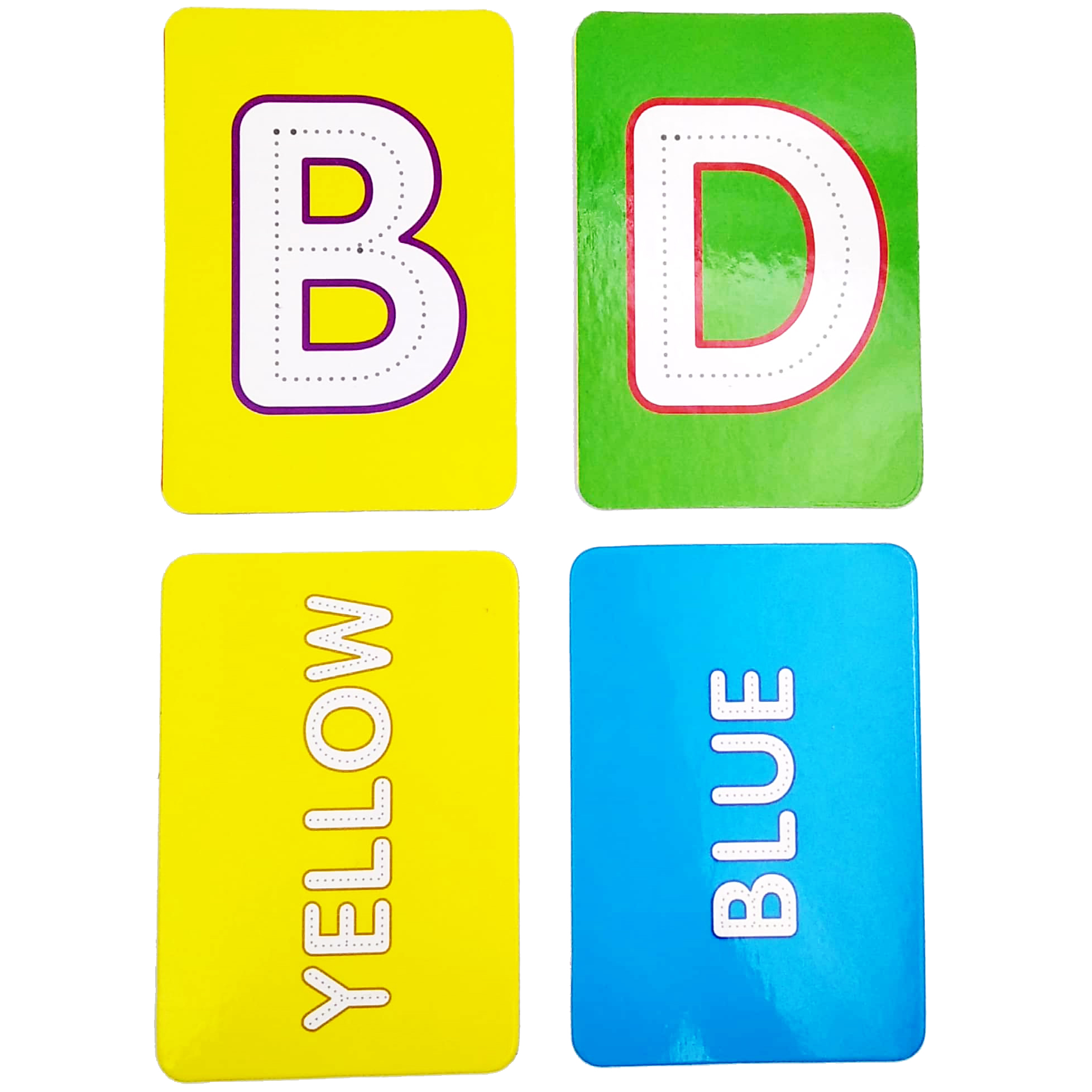 let's write mini flash crads - abc upper case & colours