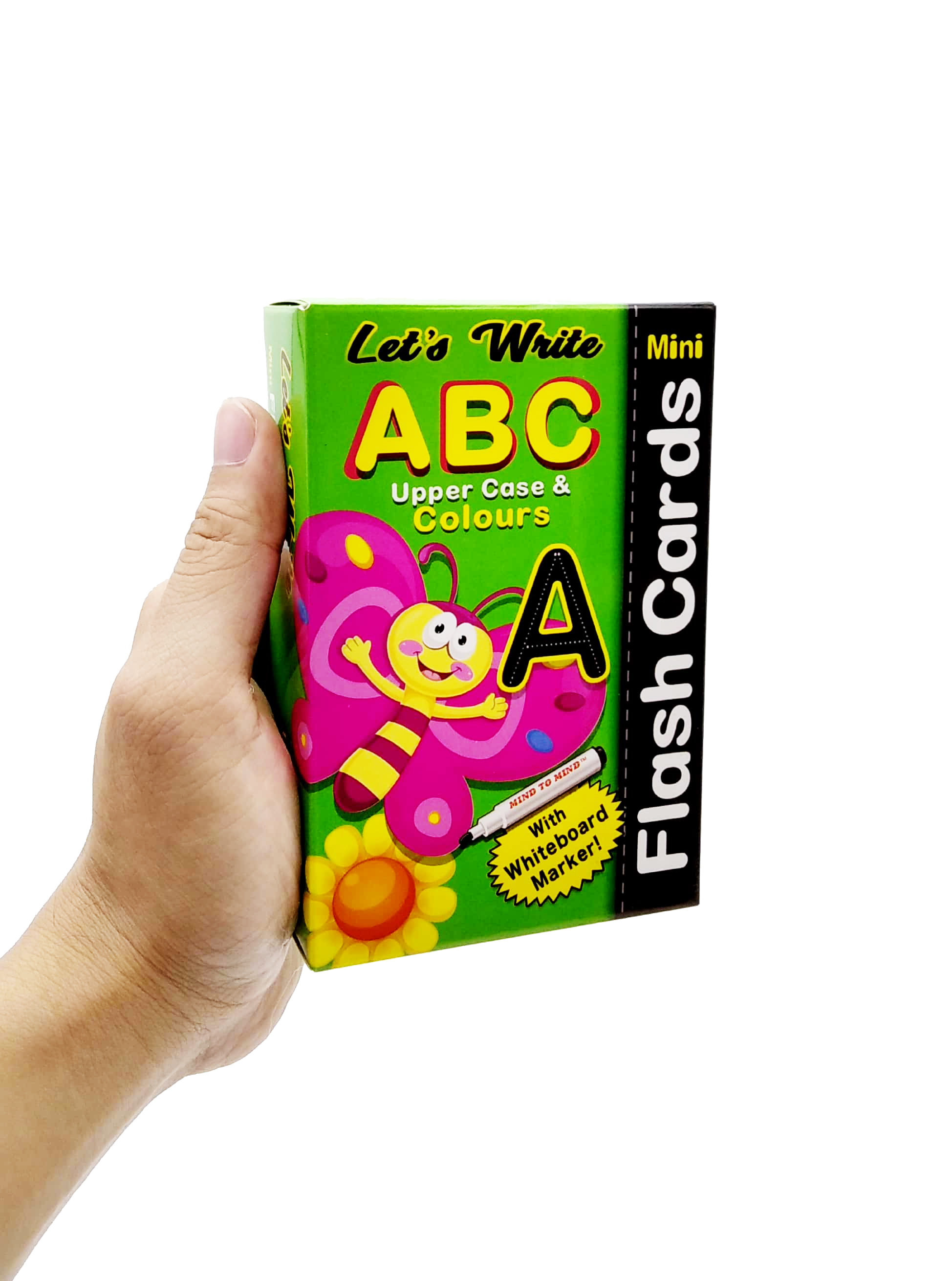 let's write mini flash crads - abc upper case & colours