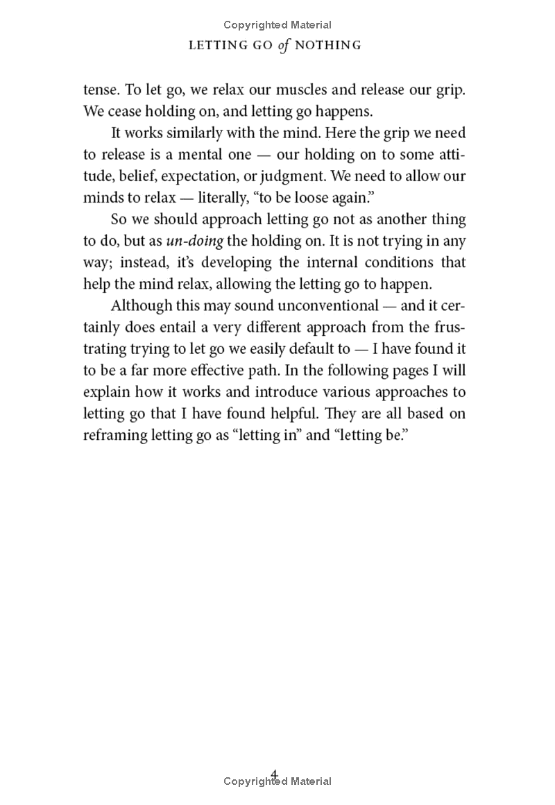 letting go of nothing: relax your mind and discover the wonder of your true nature (an eckhart tolle edition)