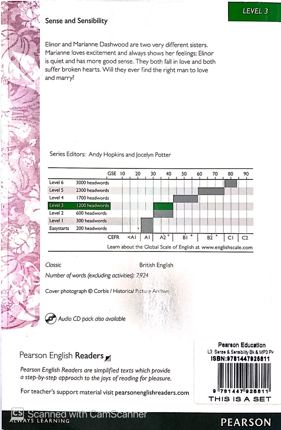 level 3: sense and sensibility book and mp3 pack (pearson english graded readers)