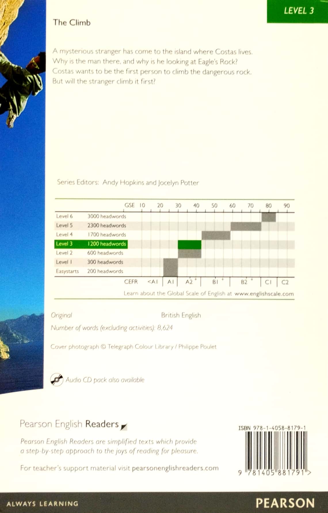 level 3: the climb book and mp3 pack (pearson english graded readers)