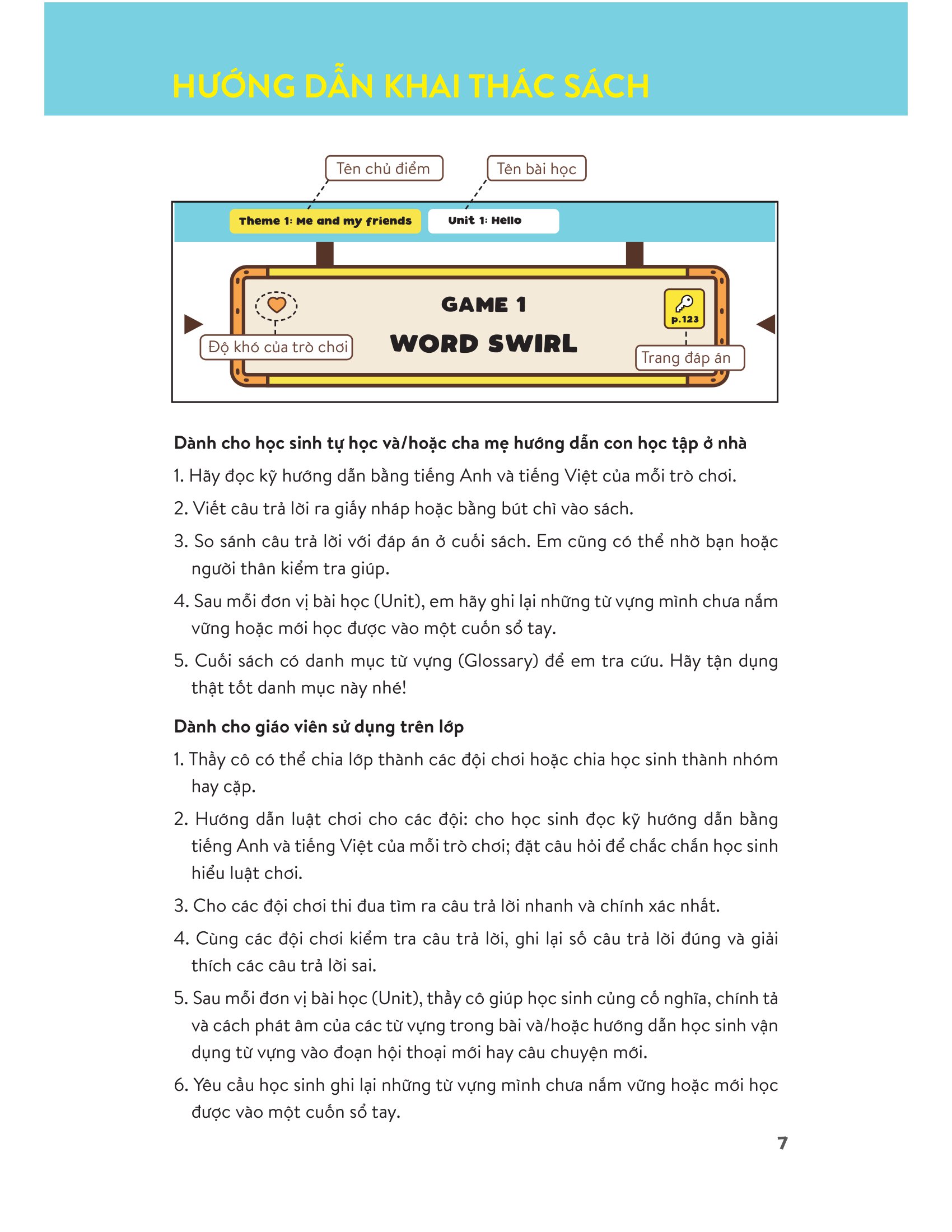 level up - 100 trò chơi từ vựng tiếng anh - lớp 3