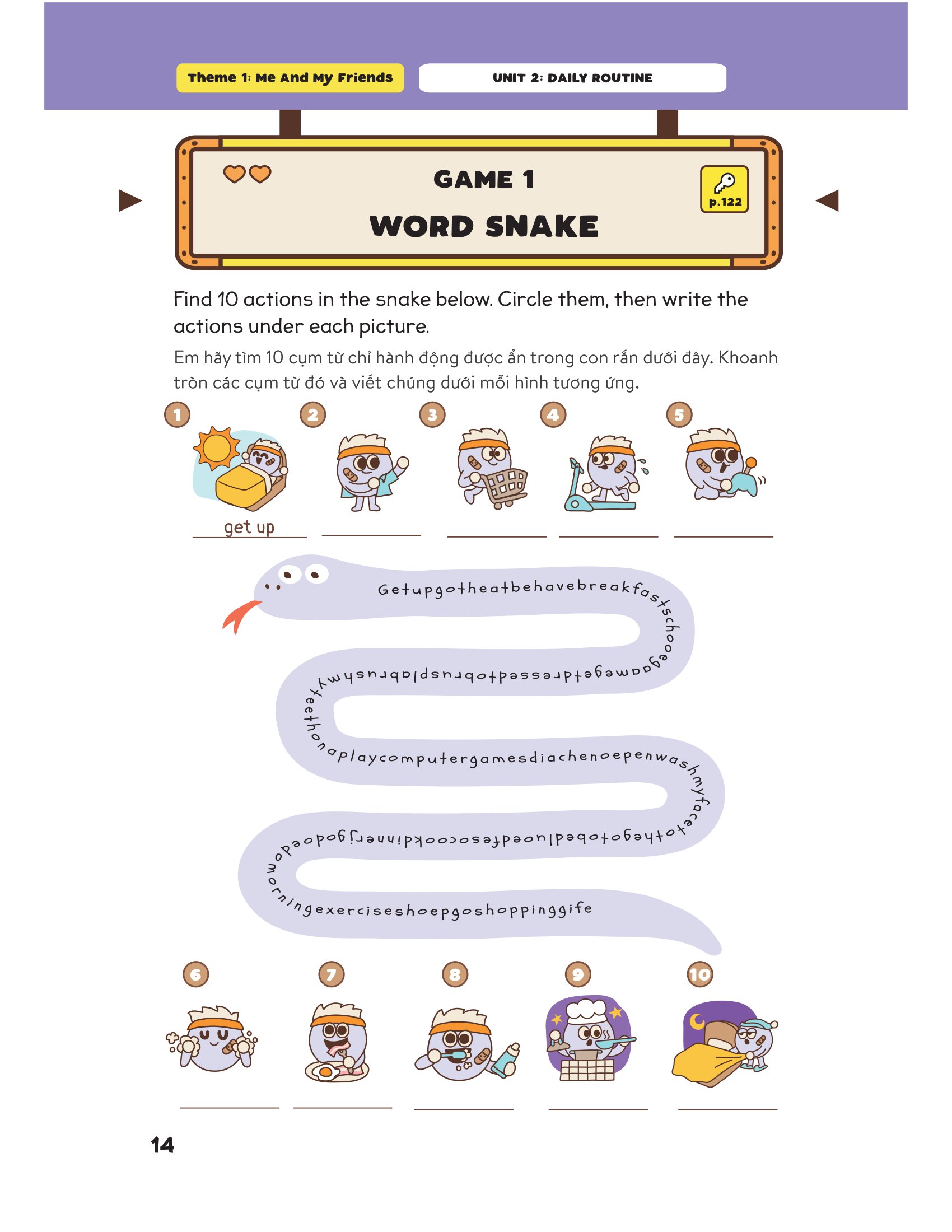 level up - 100 trò chơi từ vựng tiếng anh - lớp 5