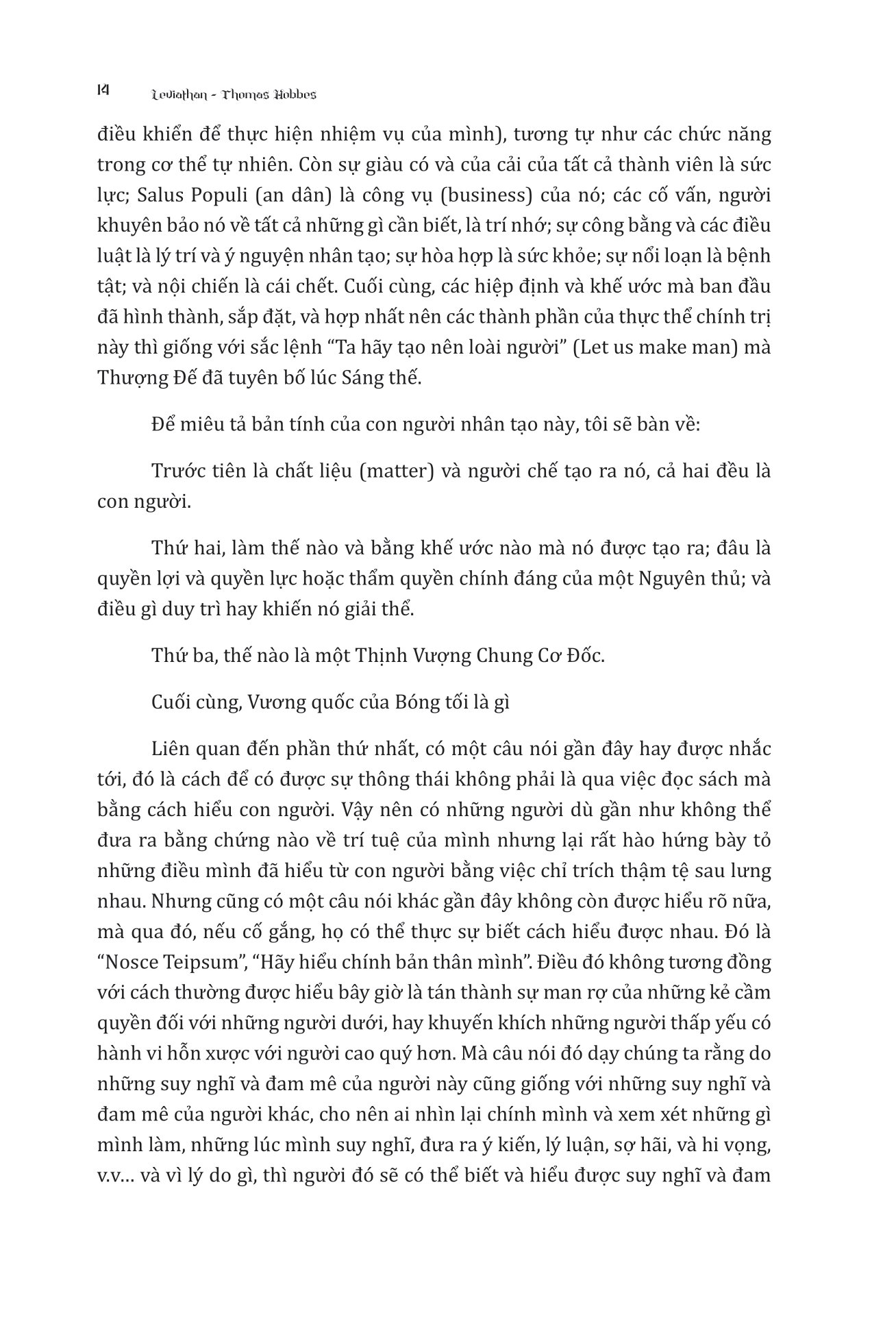 leviathan - tác phẩm triết học kinh điển