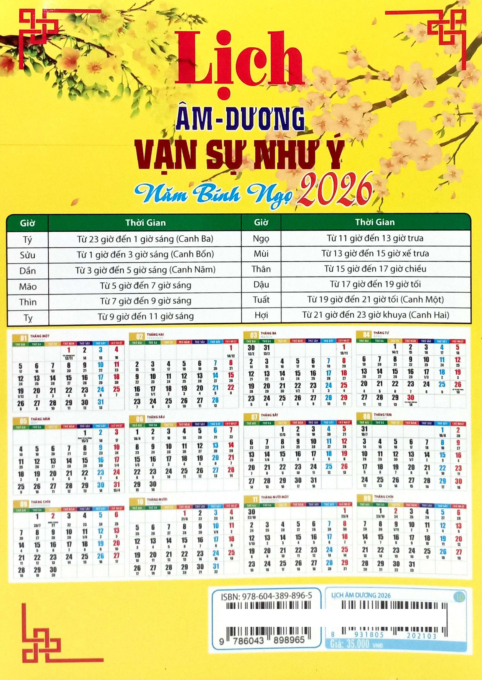 Lich Am-Duong - Van Su Nhu Y - Nam Binh Ngo 2026