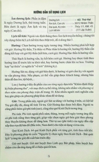 lịch cát tường bách linh 2019-2020-2021