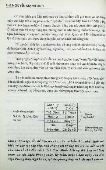 lịch cát tường bách linh 2019-2020-2021