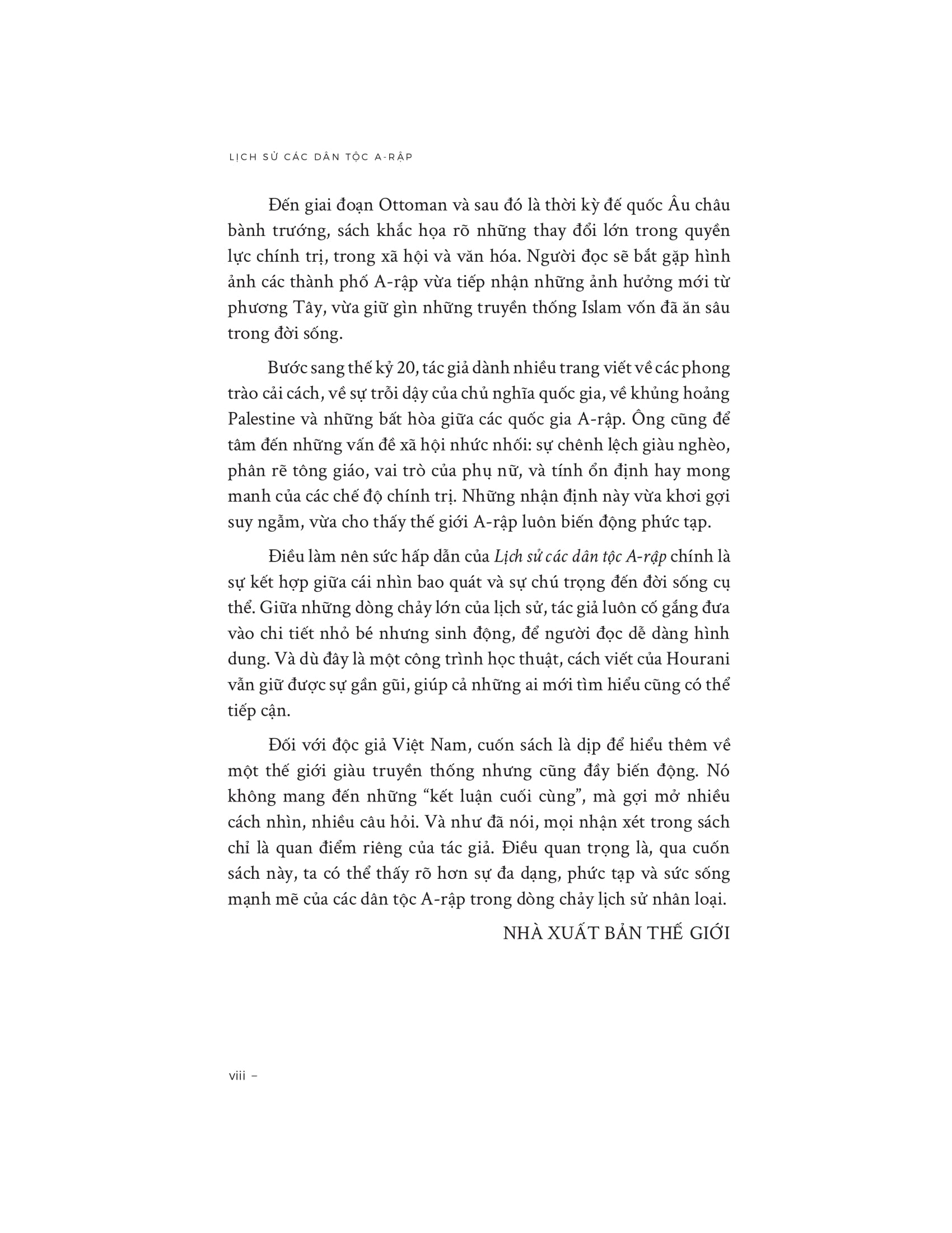Lịch Sử Các Dân Tộc A-Rập - Bìa Cứng