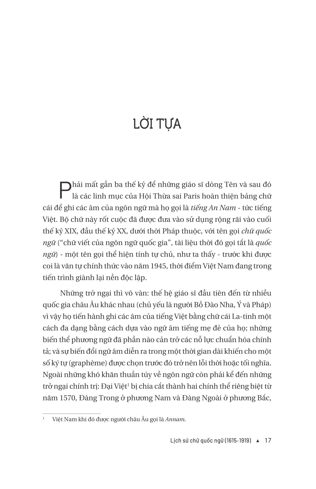 lịch sử chữ quốc ngữ 1615-1919