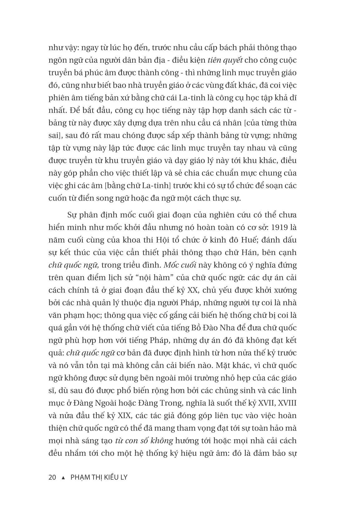 lịch sử chữ quốc ngữ 1615-1919