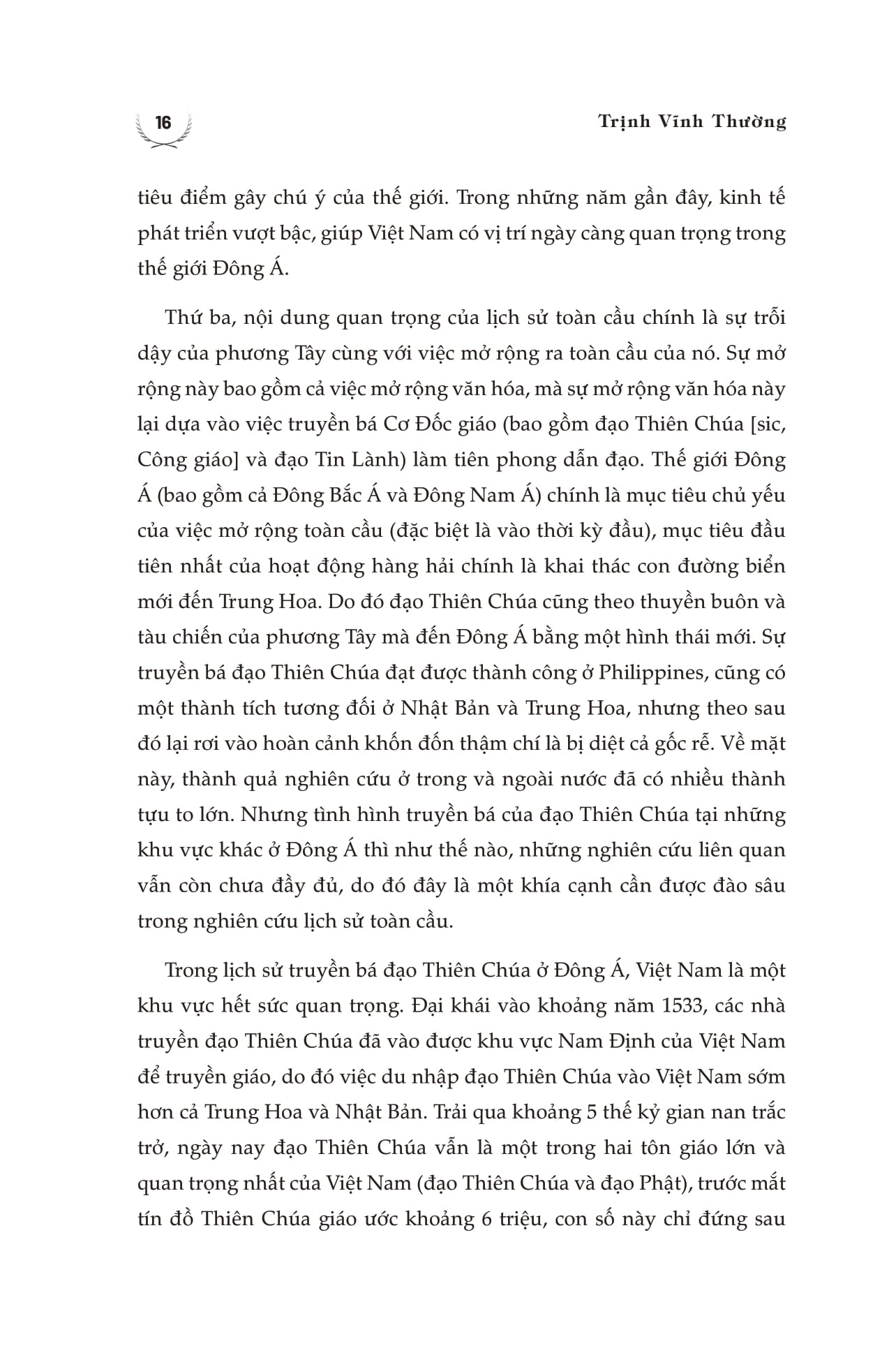 lịch sử cơ đốc giáo việt nam thế kỷ 16-19