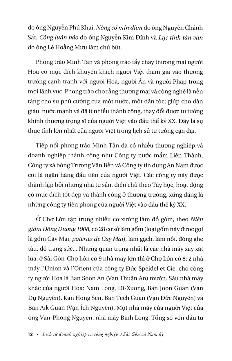 lịch sử doang nghiệp và công nghiệp ở sài gòn và nam kỳ từ giữa thế kỷ xix đến năm 1945