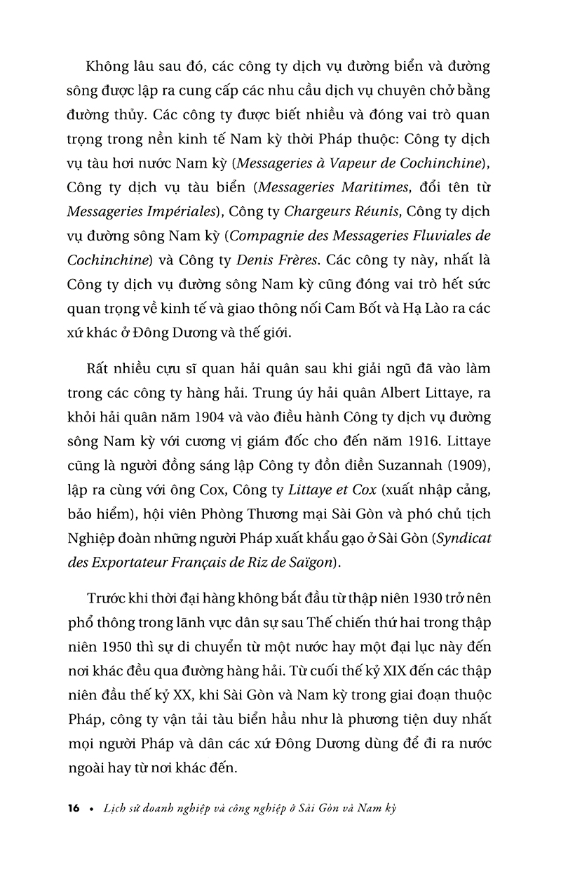 lịch sử doang nghiệp và công nghiệp ở sài gòn và nam kỳ từ giữa thế kỷ xix đến năm 1945