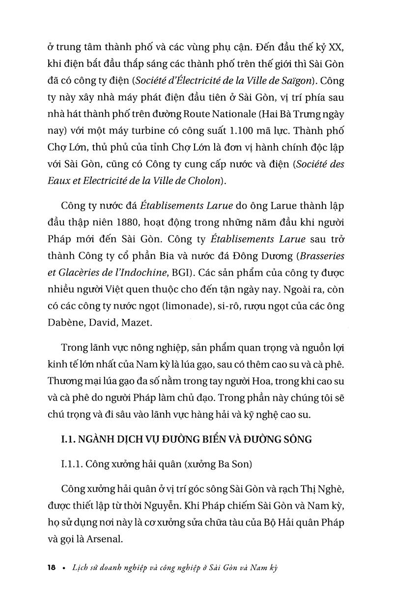 lịch sử doang nghiệp và công nghiệp ở sài gòn và nam kỳ từ giữa thế kỷ xix đến năm 1945