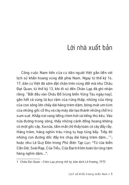 lịch sử khẩn hoang miền nam (tái bản 2024)