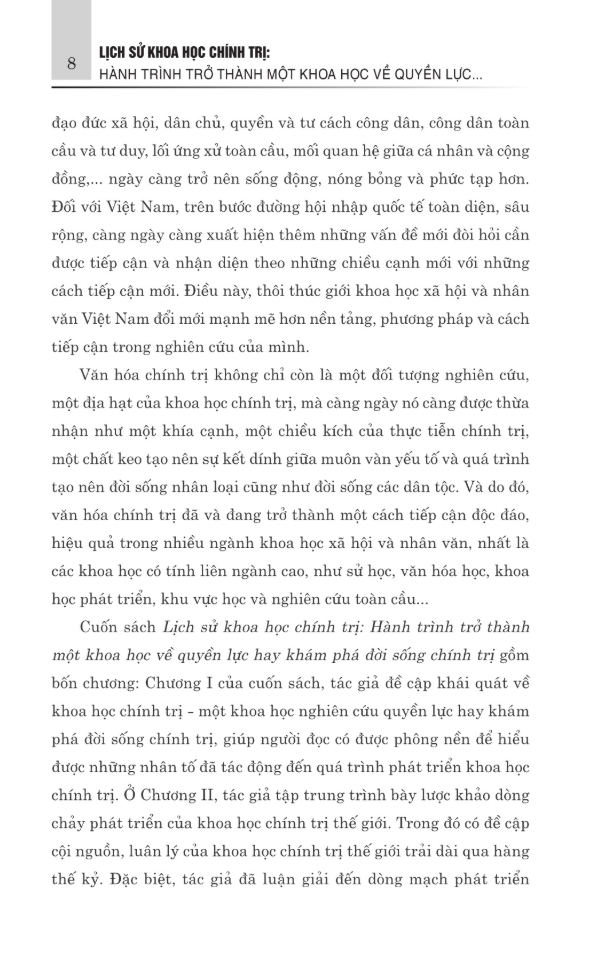 Lich Su Khoa Hoc Chinh Tri - Hanh Trinh Tro Thanh Mot Khoa Hoc Ve Quyen Luc Hay Kham Pha Doi Song Chinh Tri