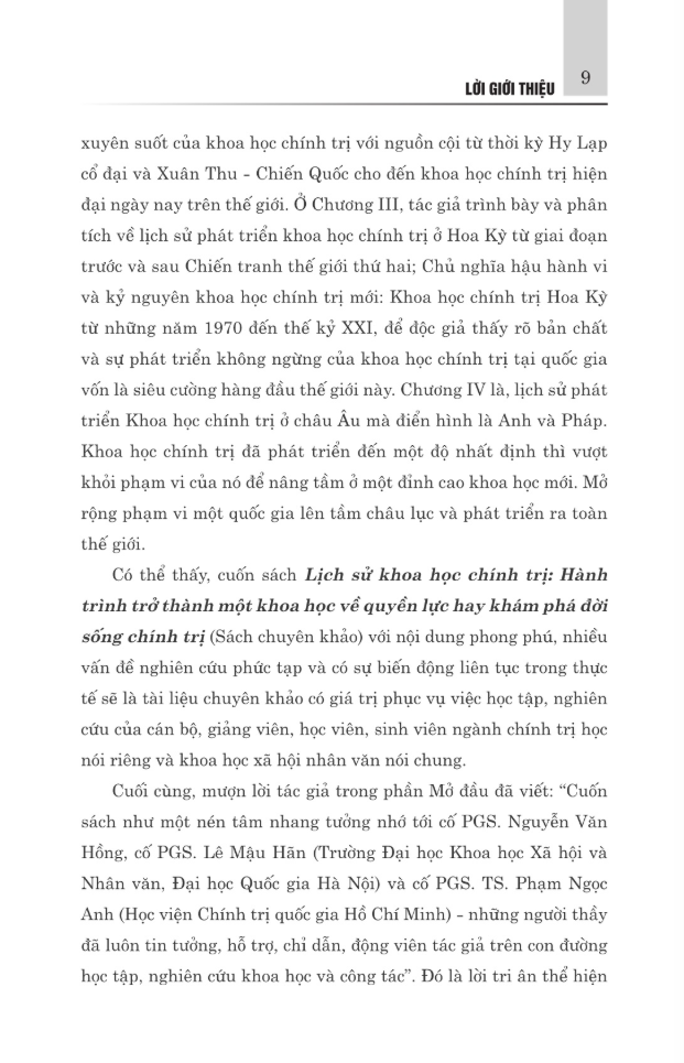 Lich Su Khoa Hoc Chinh Tri - Hanh Trinh Tro Thanh Mot Khoa Hoc Ve Quyen Luc Hay Kham Pha Doi Song Chinh Tri