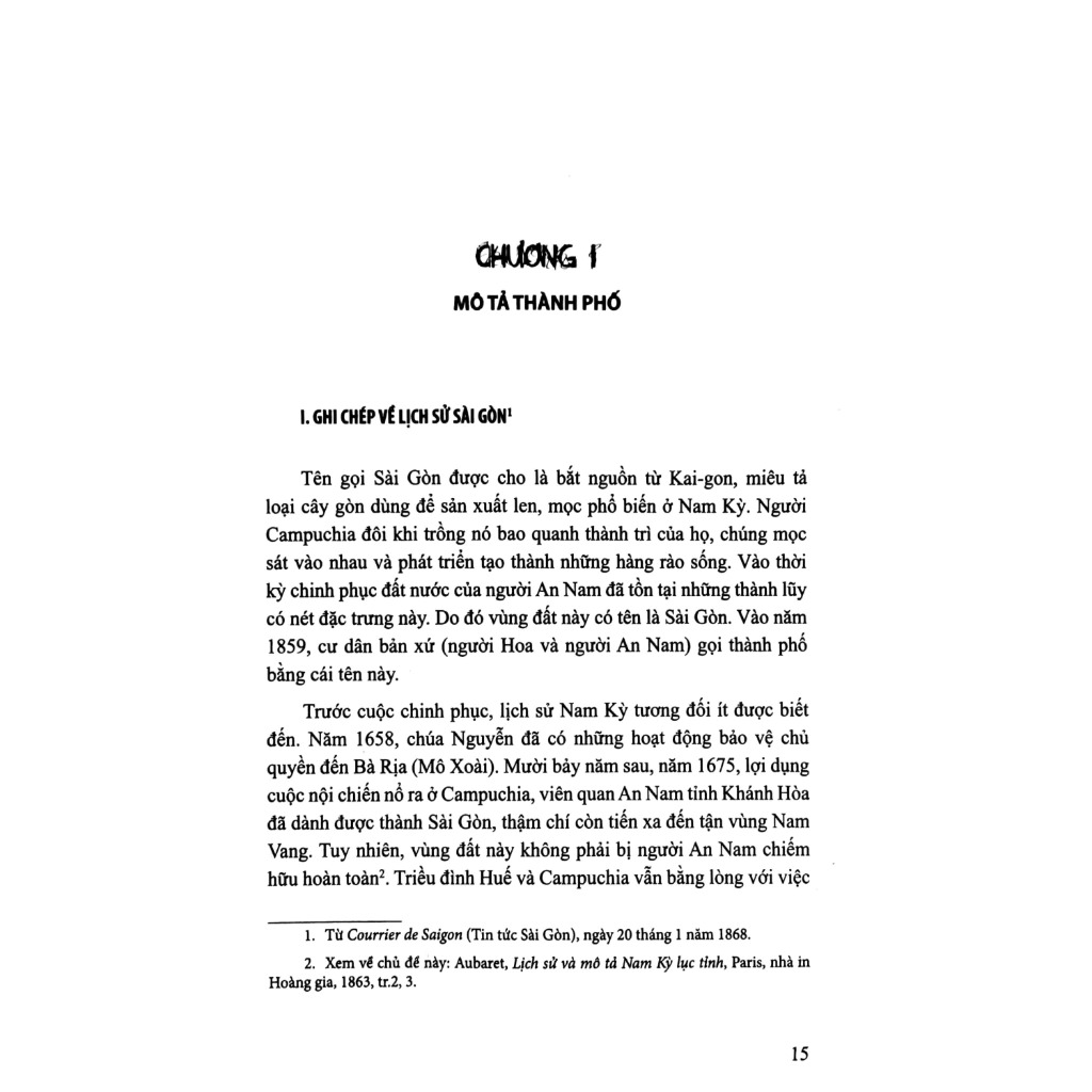 Lịch Sử Sài Gòn Thuở Ban Đầu