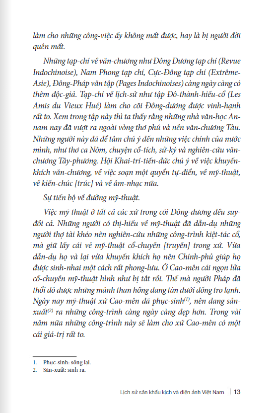 lịch sử sân khấu kịch và điện ảnh việt nam