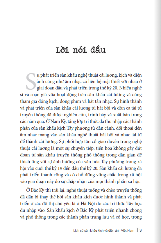 lịch sử sân khấu kịch và điện ảnh việt nam
