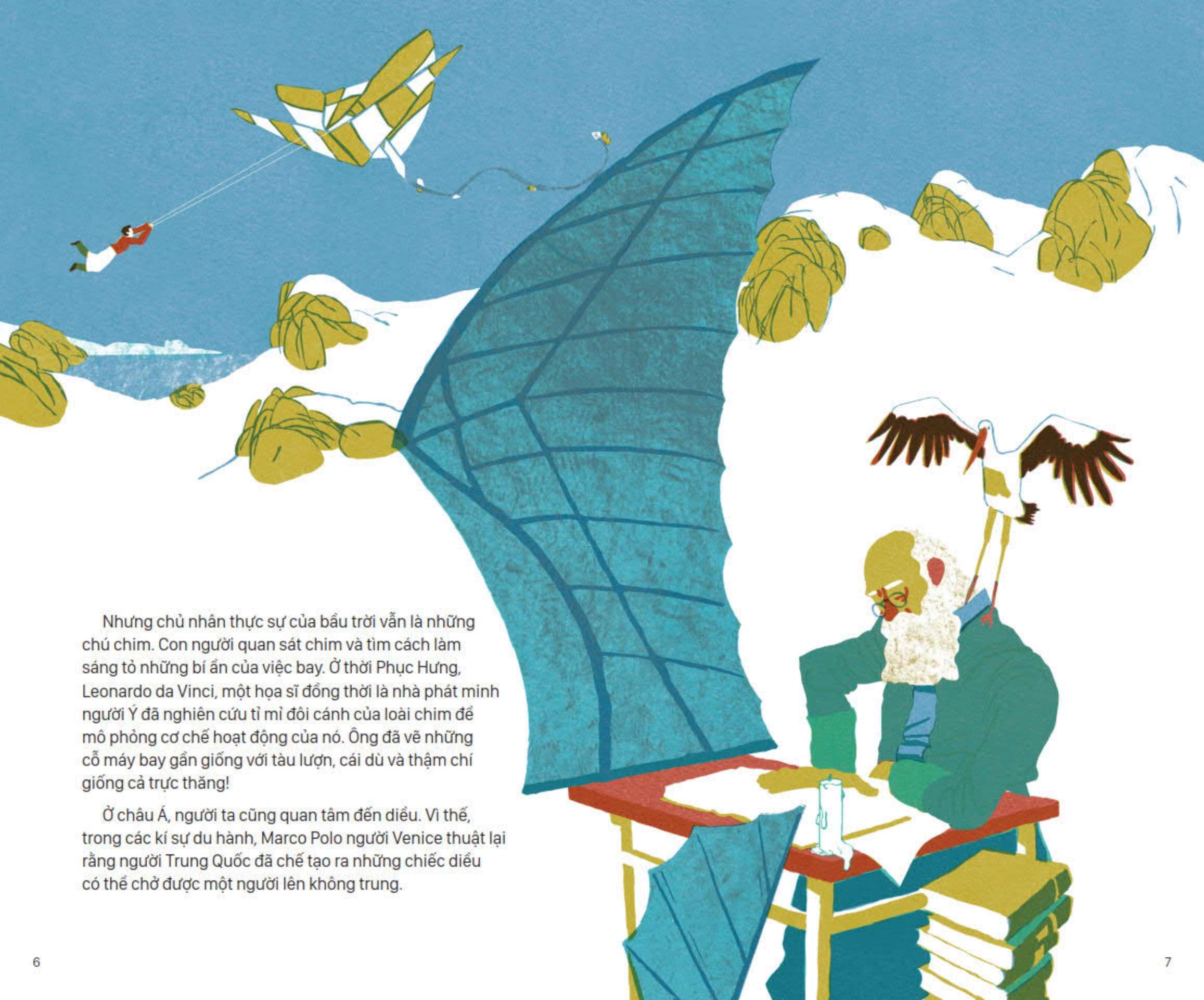 lịch sử sinh hoạt của loài người - bay lượn