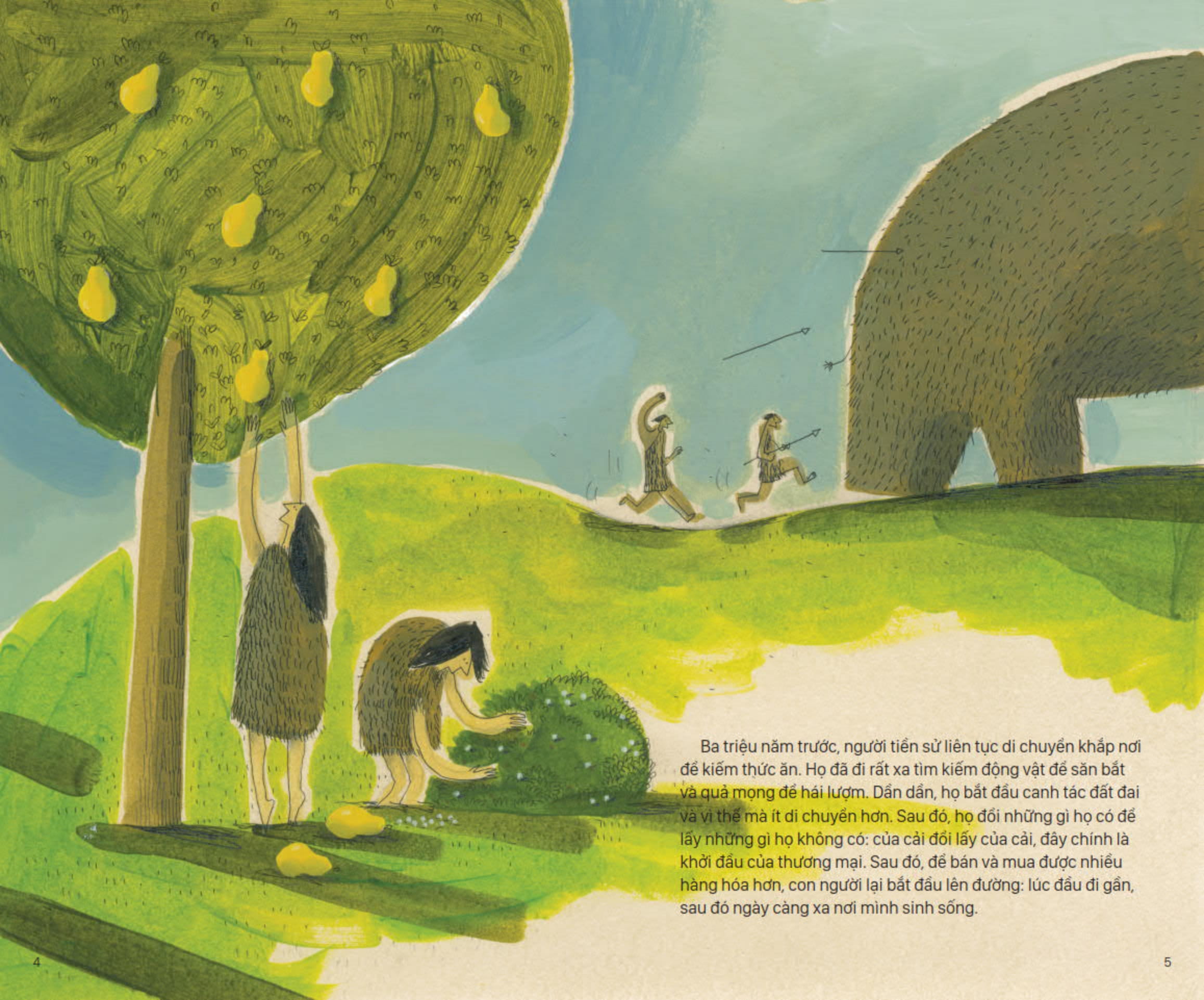 lịch sử sinh hoạt của loài người - đi đó đây