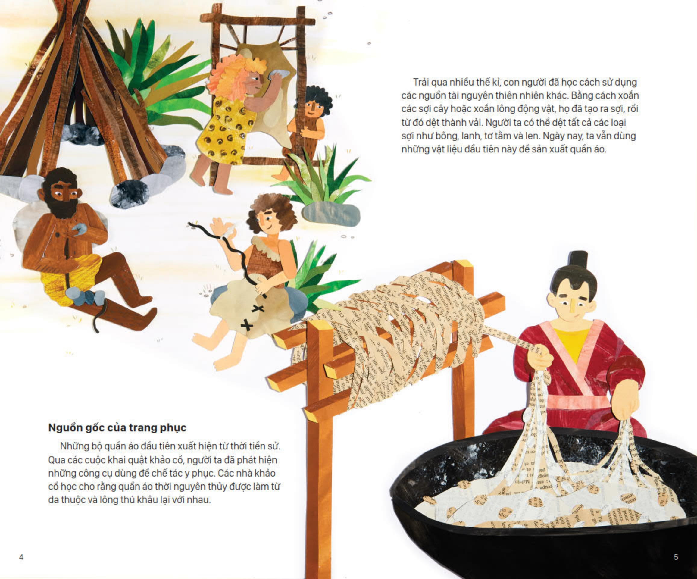 lịch sử sinh hoạt của loài người - mặc