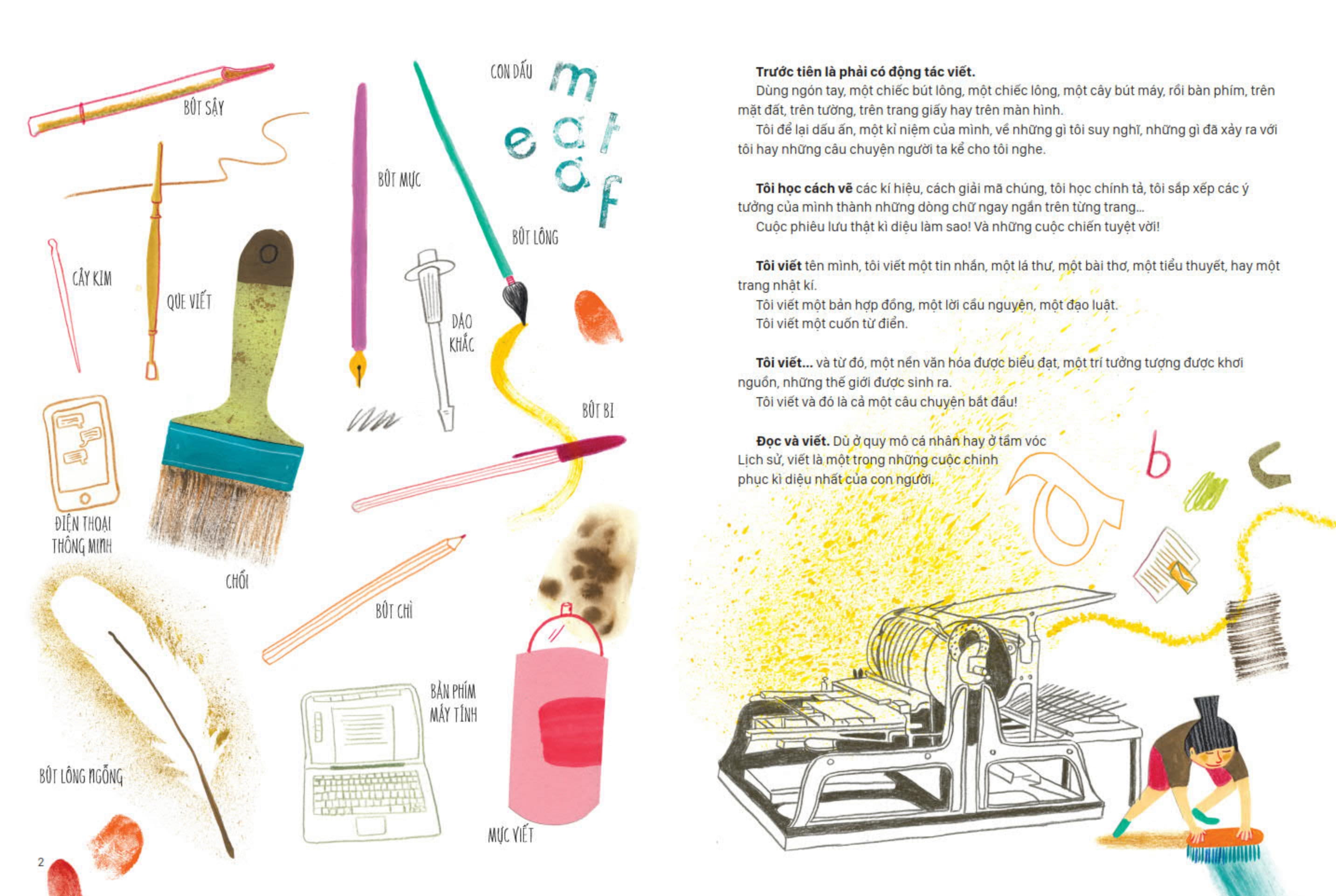 lịch sử sinh hoạt của loài người - viết