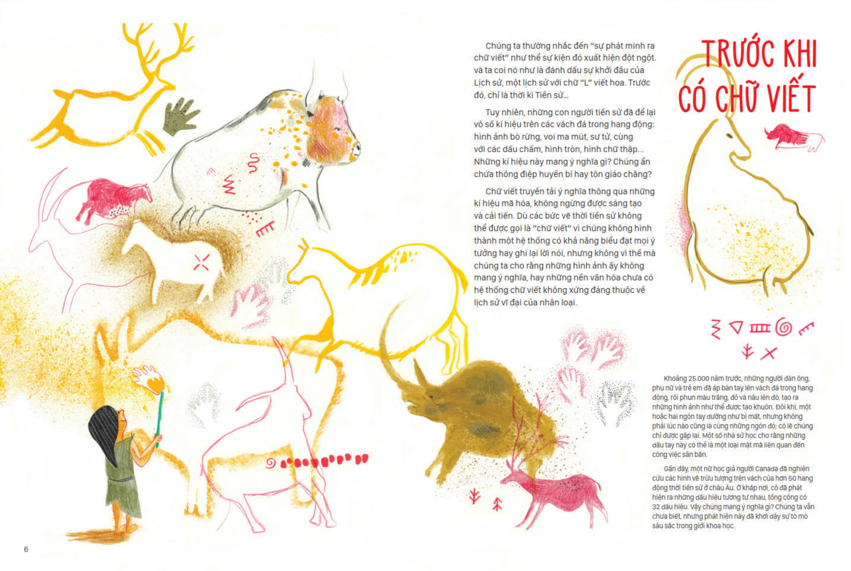 lịch sử sinh hoạt của loài người - viết