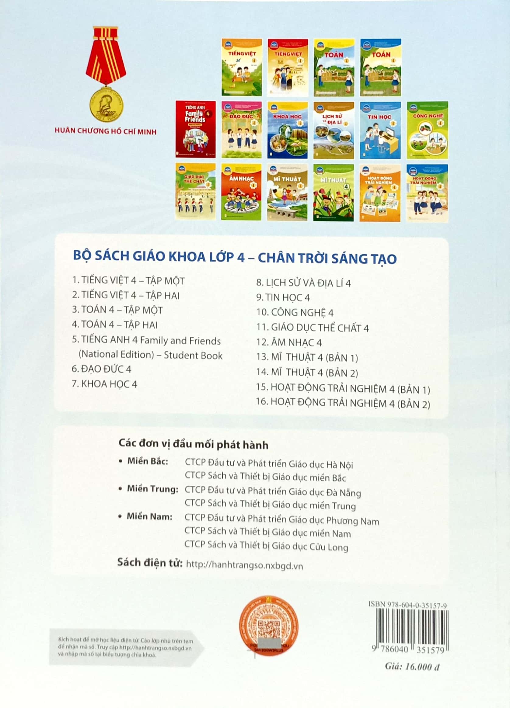 lịch sử và địa lí 4 (chân trời sáng tạo) (chuẩn)