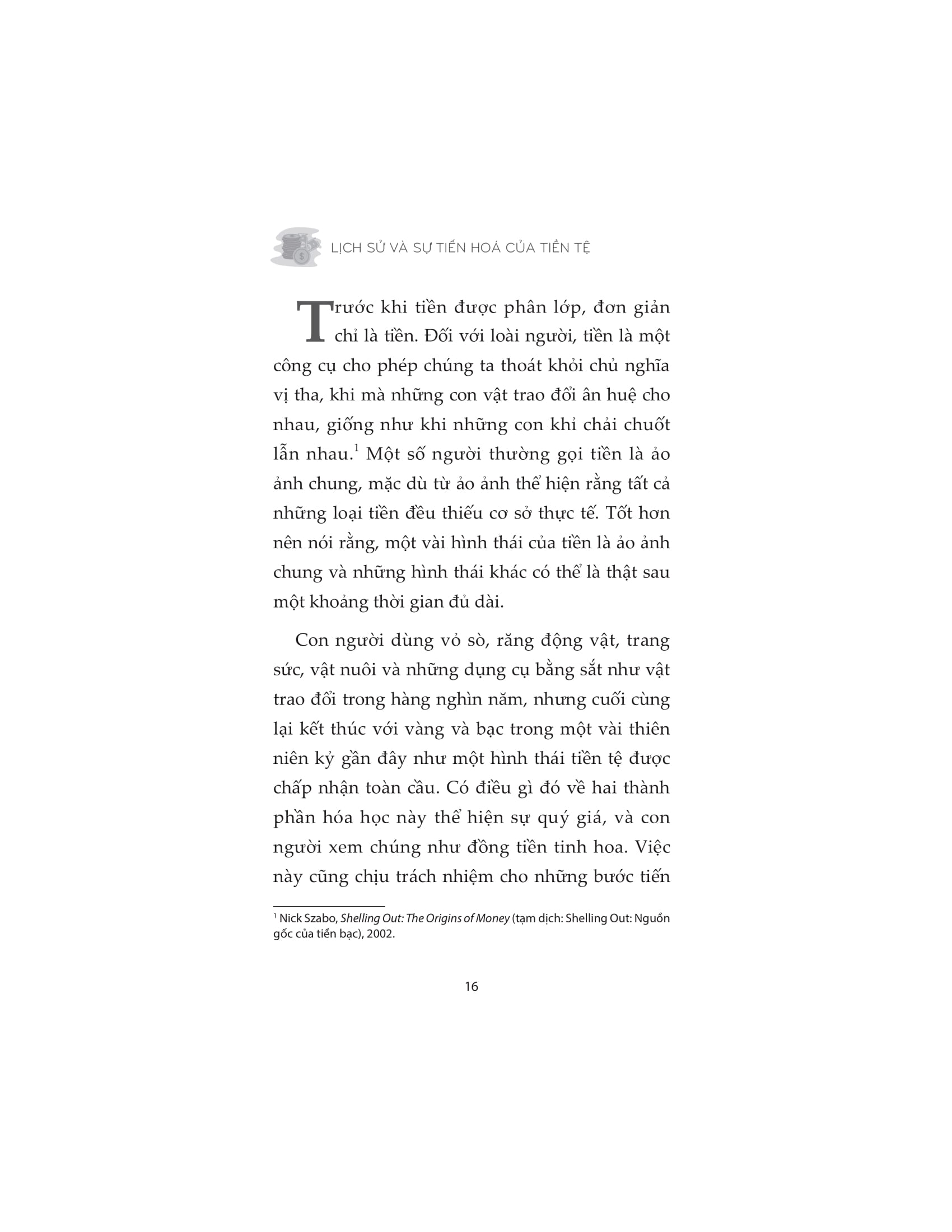 lịch sử và sự tiến hóa của tiền tệ