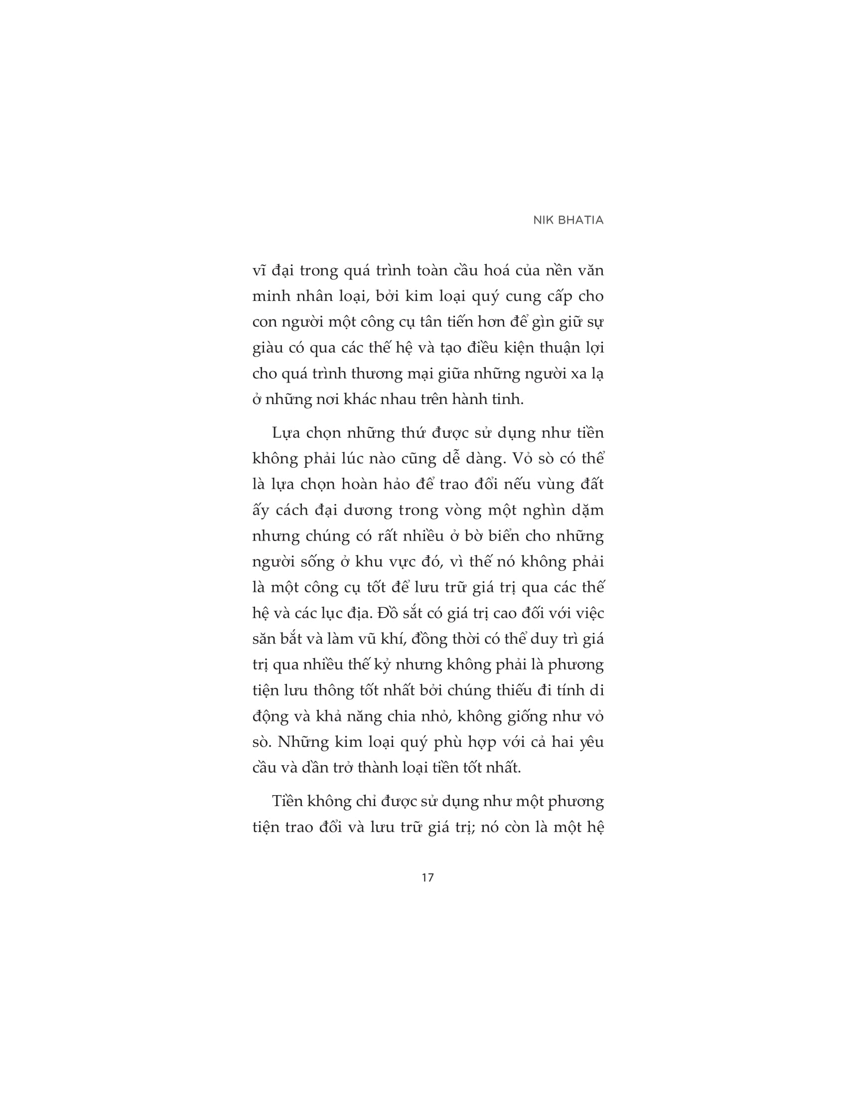 lịch sử và sự tiến hóa của tiền tệ