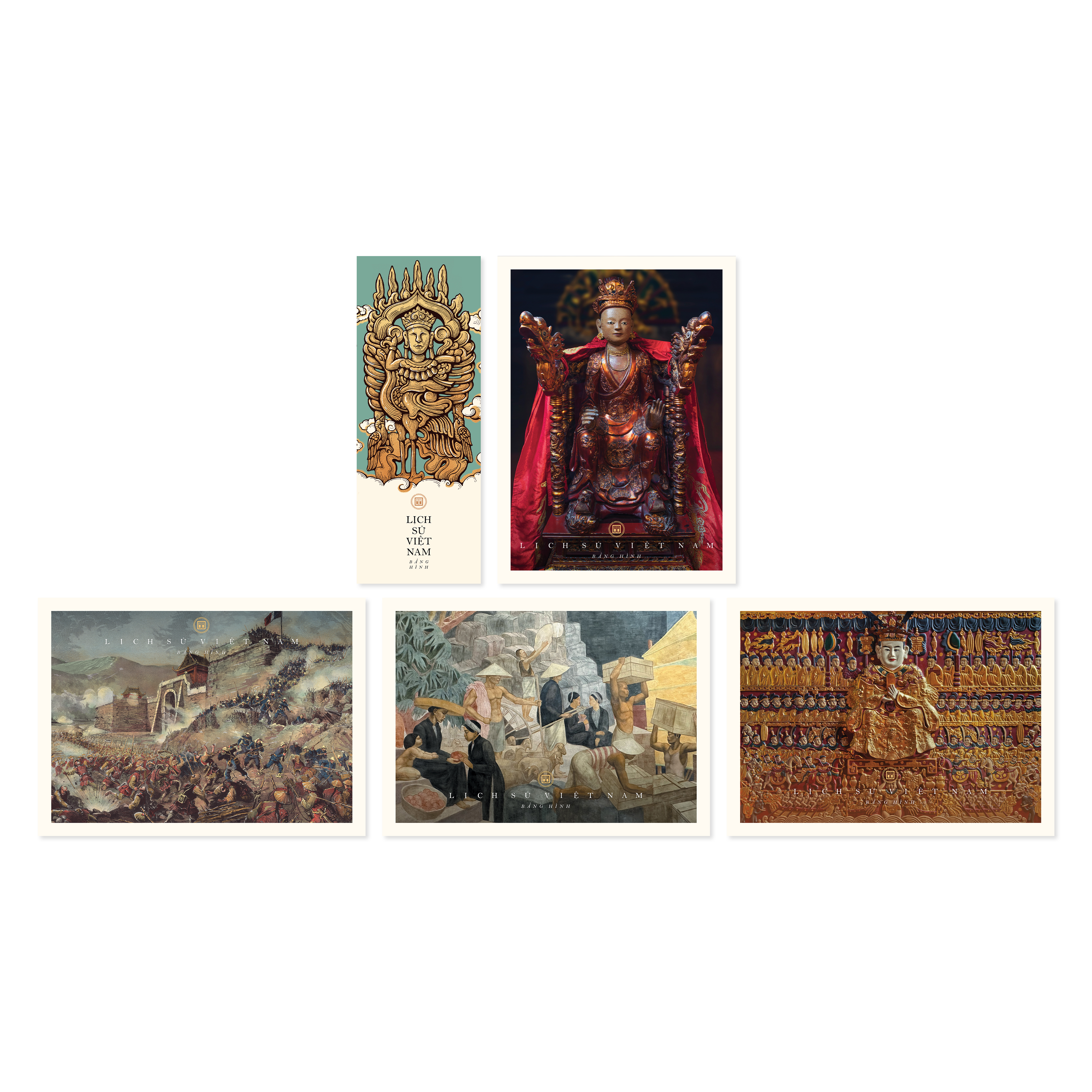 lịch sử việt nam bằng hình - bìa cứng - tặng kèm 1 bookmark + 4 postcard