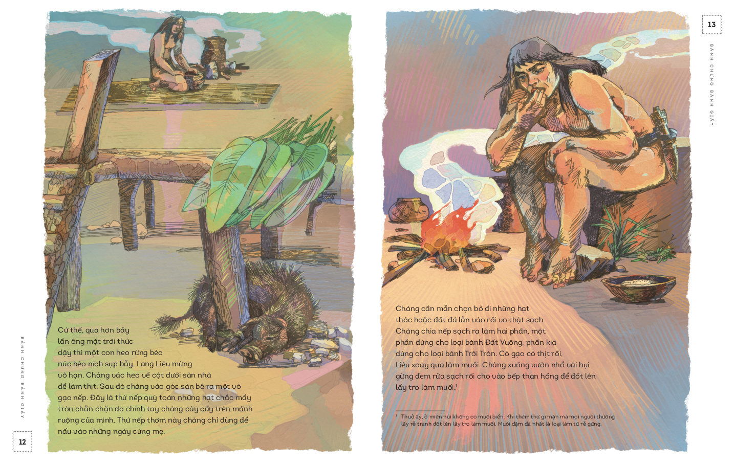 lịch sử việt nam bằng tranh - bánh chưng bánh giầy