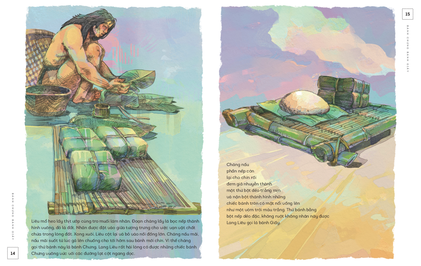 lịch sử việt nam bằng tranh - bánh chưng bánh giầy