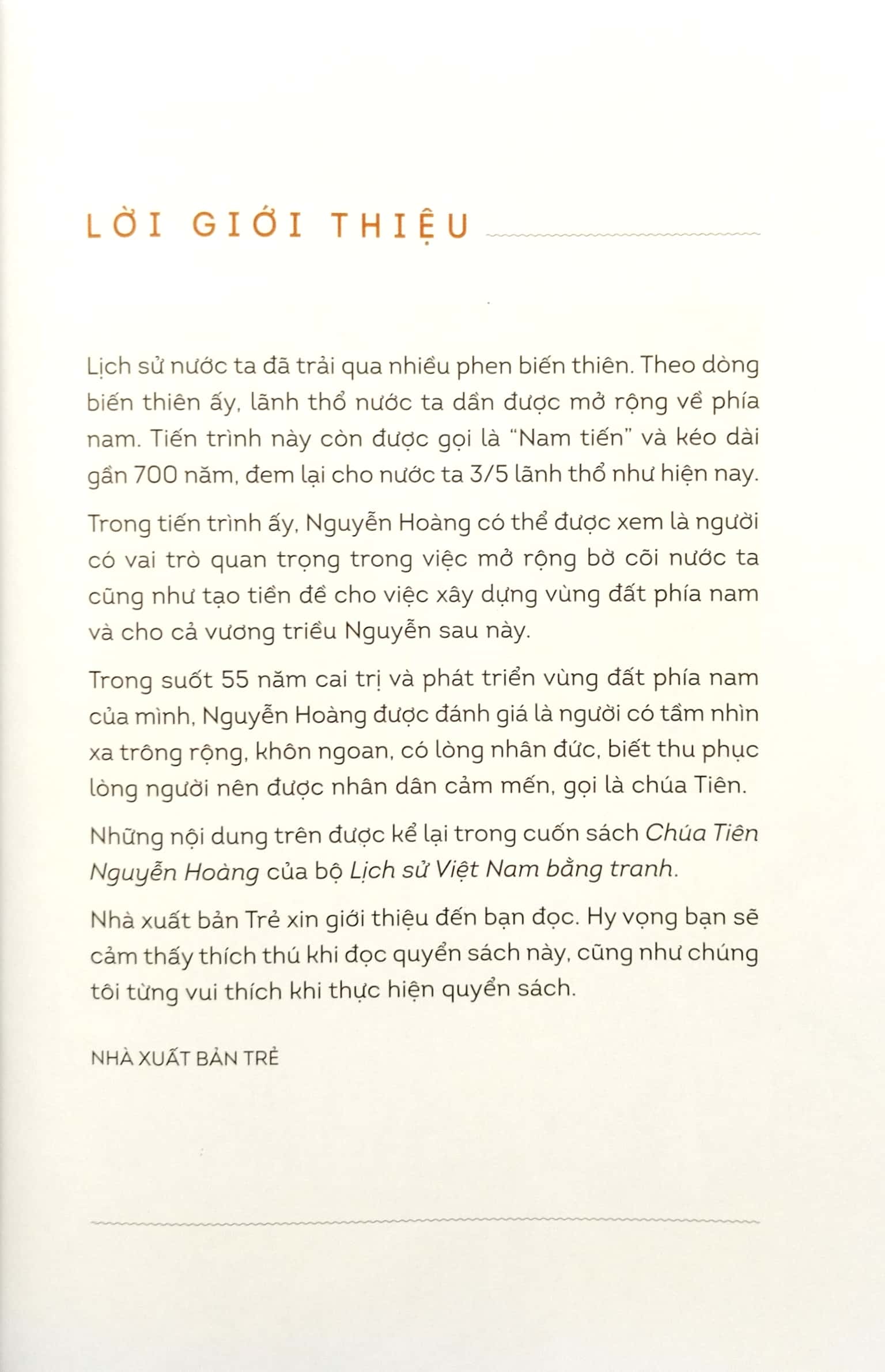 lịch sử việt nam bằng tranh - chúa tiên nguyễn hoàng (bản màu) (tái bản 2023)