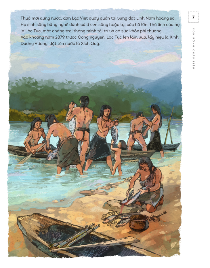 lịch sử việt nam bằng tranh - con rồng cháu tiên (bản màu) (tái bản 2023)
