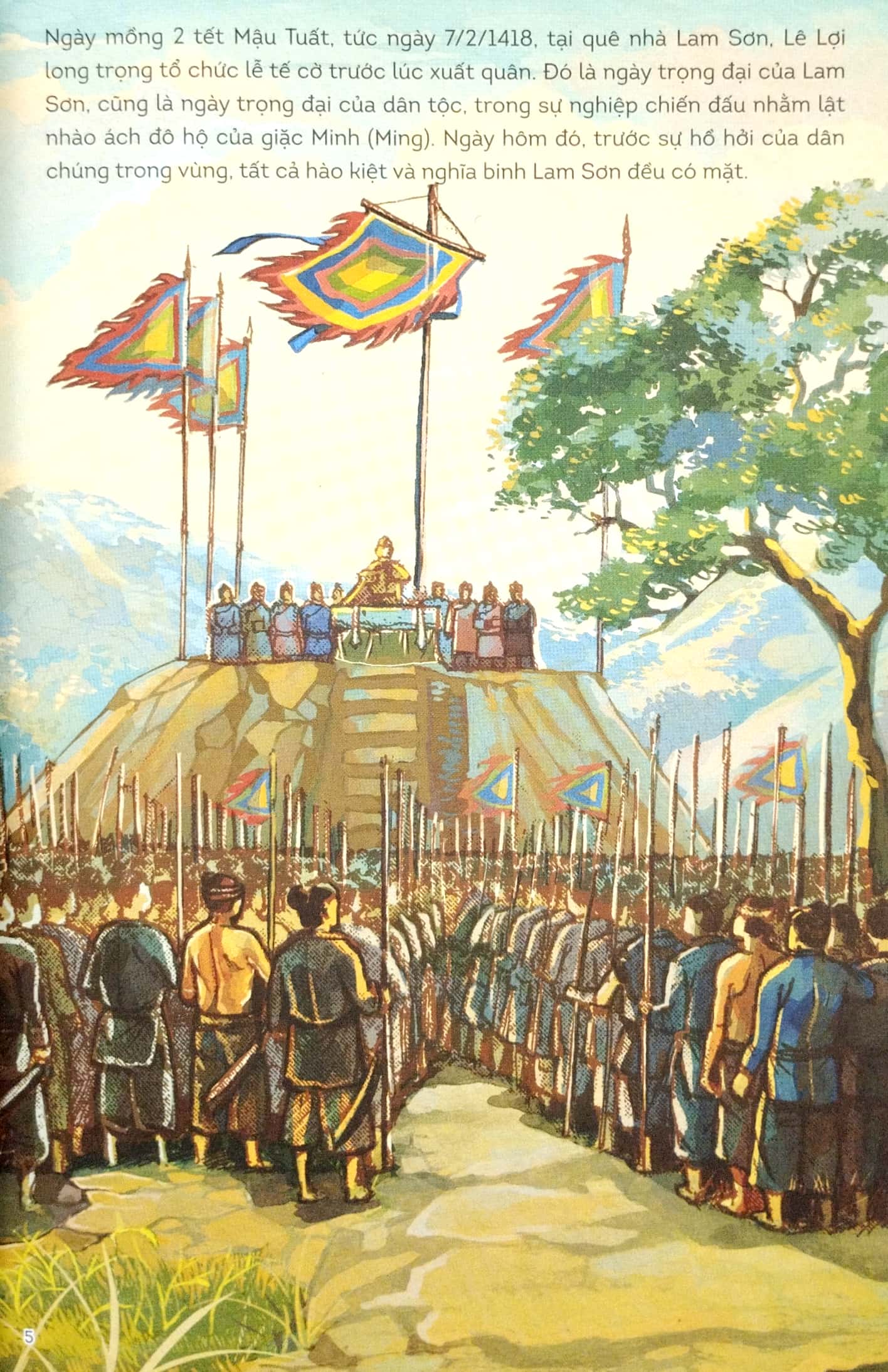 lịch sử việt nam bằng tranh - lam sơn dấy nghĩa (bản màu) (tái bản 2023)