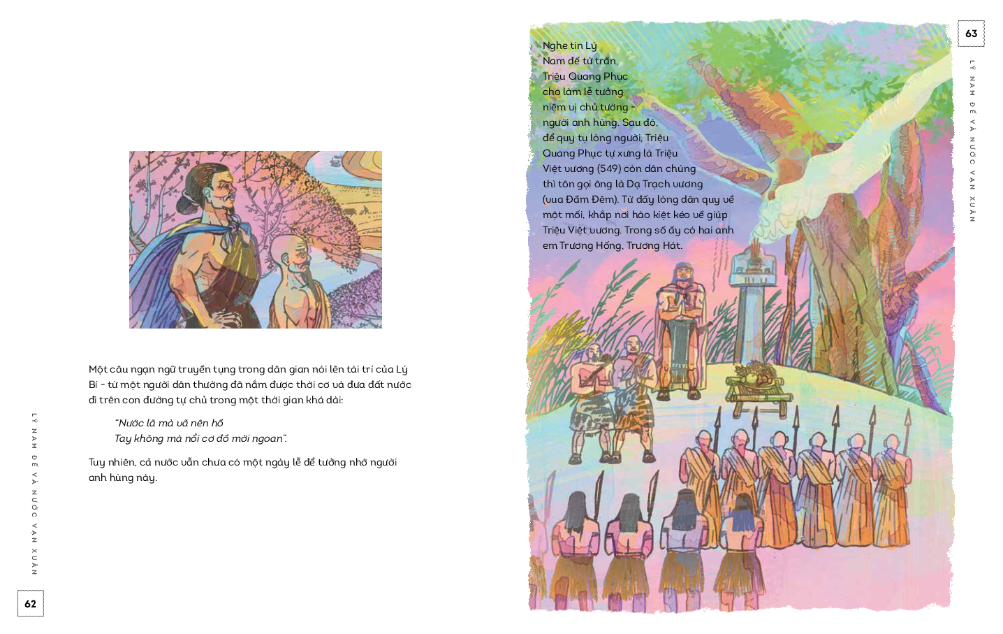 lịch sử việt nam bằng tranh - lý nam đế và nước vạn xuân - bản màu - bìa cứng