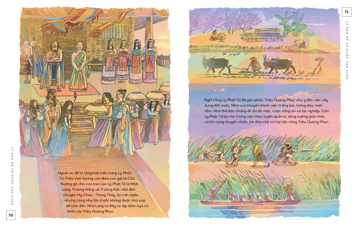 lịch sử việt nam bằng tranh - lý nam đế và nước vạn xuân - bản màu - bìa cứng